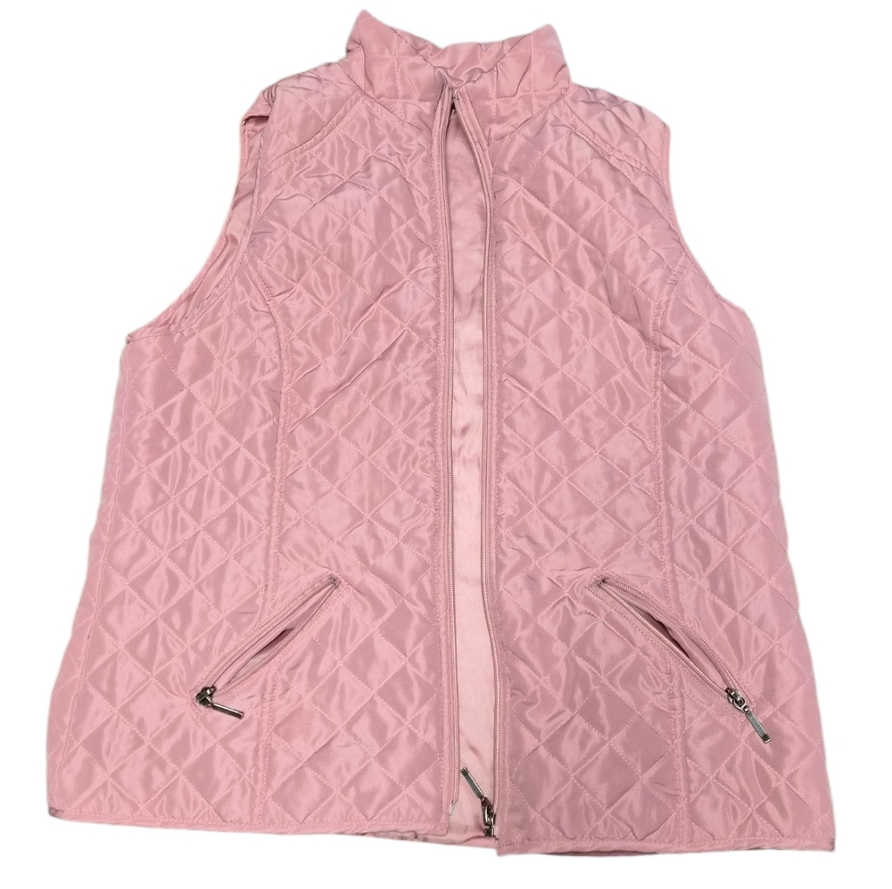 Relativity Mauve Quilted Zip Vest